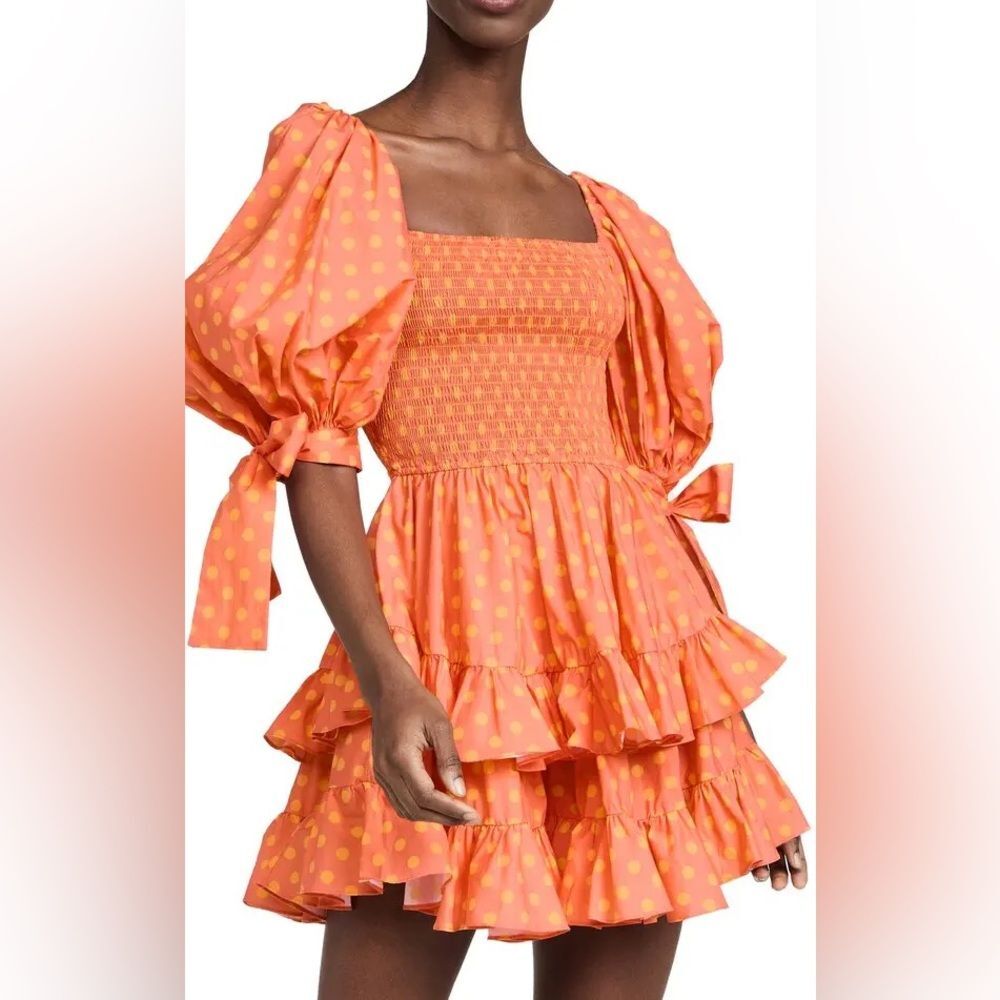 Caroline Constas Finley Orange Dress M